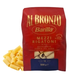 Barilla Al Bronzo Mezzi Rigatoni Makaron 500g